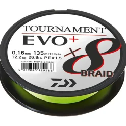 Tresse Daiwa Tournament 8 Braid Evo+ - Chartreuse - 135M