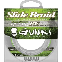 Tresse Gunki Slide Braid 125 Fluo Green - 125M