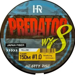 Tresse Hearty Rise Predator X8 - 150M Jaune
