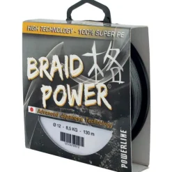 Tresse Powerline Braid Power - Gris - 1000M