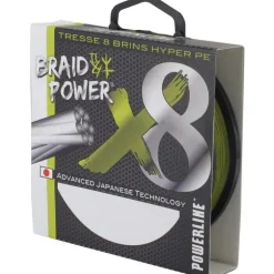 Tresse Powerline Braid Power X8 Vert - 300M
