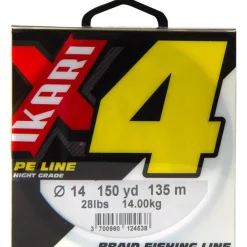 Tresse Powerline Ikari X4 - Jaune - 135M