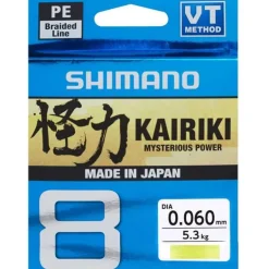 Tresse Shimano Kairiki Sx8 Jaune - 300M