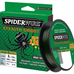 Tresse Spiderwire Stealth Smooth 12 Braid - 150M - Moss Green
