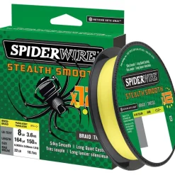 Tresse Spiderwire Stealth Smooth 12 Braid - 150M - Jaune