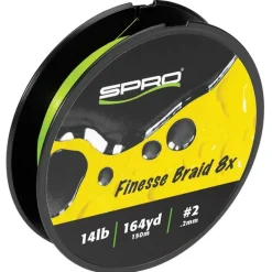 Tresse Spro Finesse Braid 8X Lime Green - 150M