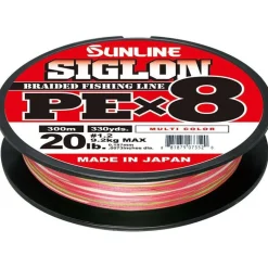 Tresse Sunline Siglon Braid Pe 8X Multicolor - 300M