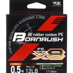 Tresse Ygk Bornrush Wx8 Rubber Custom - 200M