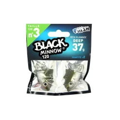 Tête Plombée Fiiish Black Minnow Deep