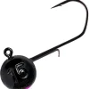 Tête Plombée Monkey Lures - Noir/Rose - Par 3