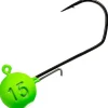 Tête Plombée Monkey Lures - Vert/Blanc - Par 3