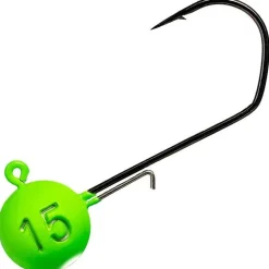 Tête Plombée Monkey Lures - Vert/Blanc - Par 3